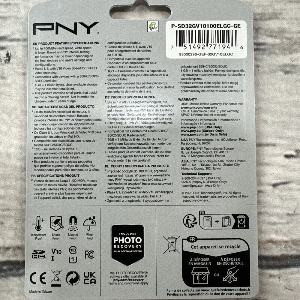 PNY Elite 32 Gb Trail Camera SDHC card Deer Hunting‎ Turkey P-Sd32gv New
